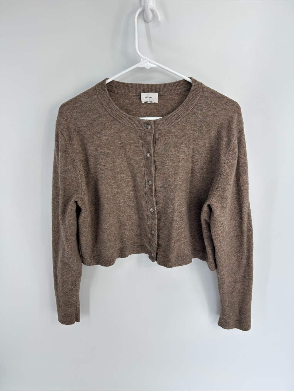Wilfred Aritzia SoftSpoke Sicily Cropped Cardigan - Medium